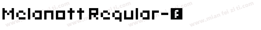 Melanott Regular字体转换